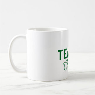 Lemon green white stripes teacher professor name c kaffeetasse
