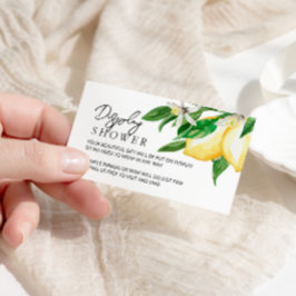Lemon Greenerity Display Shower Enclosure Card Begleitkarte