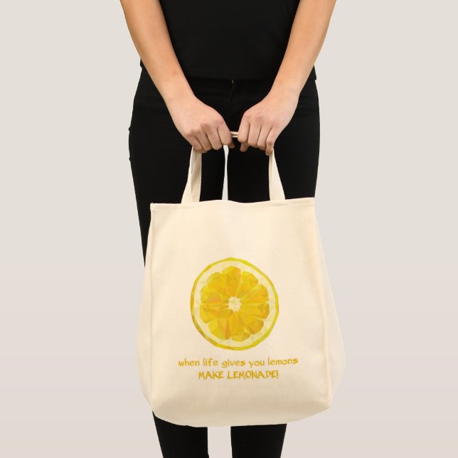 Lemon Grocery Bag Tragetasche (Vorderseite (Produkt))