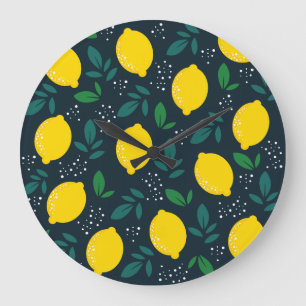 Lemon Große Wanduhr