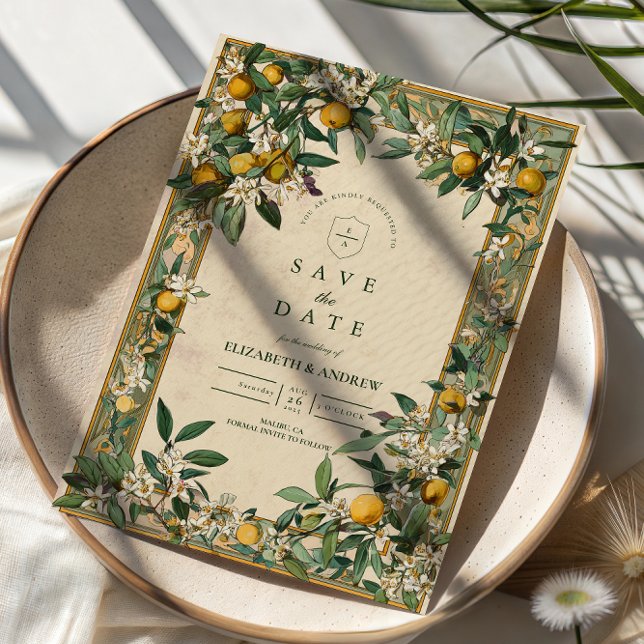 Lemon Grove Bloom Wedding Save The Date (Von Creator hochgeladen)