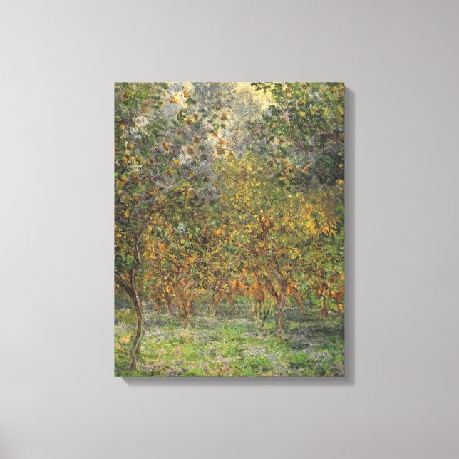 Lemon Grove in Bordighera von Claude Monet Leinwanddruck (Vorderseite)