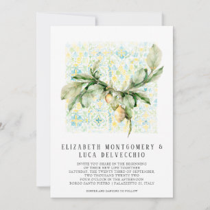Lemon Grove italienne Boho Botanical Invitation
