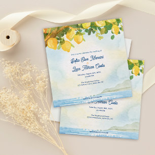 Lemon Grove Mittelmeer-Hochzeitseinladung Einladung