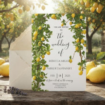 Lemon Grove Romance Einladung zur Hochzeit