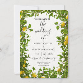 Lemon Grove Romance Einladung zur Hochzeit