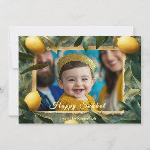🍋 Lemon Grove Sukkot Grußkarte Einladung