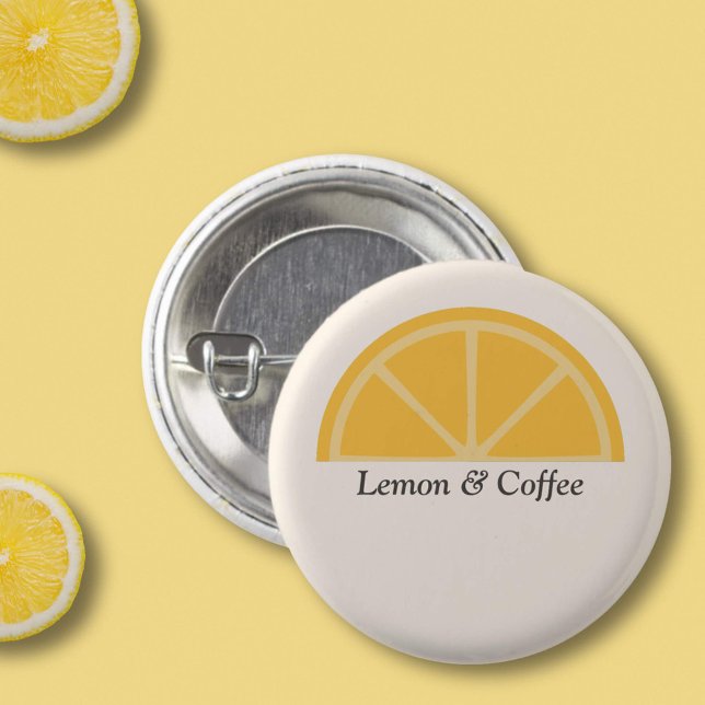 Lemon Half Slice Button (Lemon Half-Slice Button)