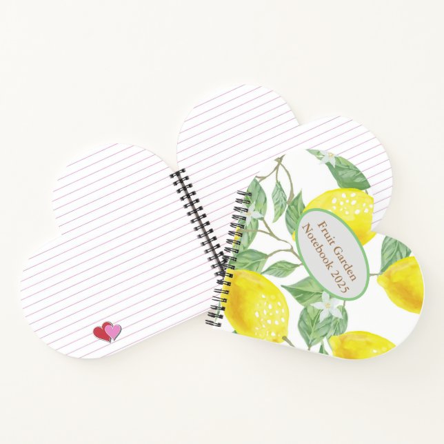 Lemon Heart Garden Notizbuch (Innenseite)