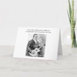 Lemon Henry Blind lemon jefferson 1926 Karte