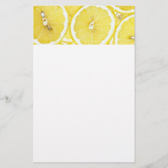 Lemon Hintergrund Briefpapier (Vorderseite)