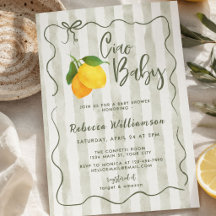 Lemon Italian Amalfi geschlechtsneutrale Babyparty
