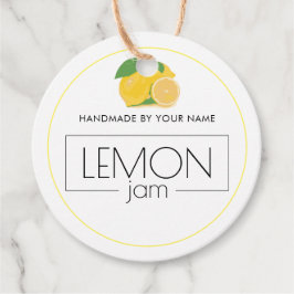 Lemon Jam Custom Product Label Hang Tags