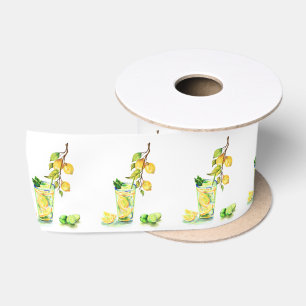 Lemon Juice Cool Drink Lemons Gift Ribbon Satinband