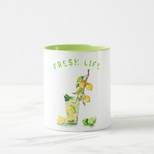 Lemon Juice Cool Drink Limonade Tasse Custom Text