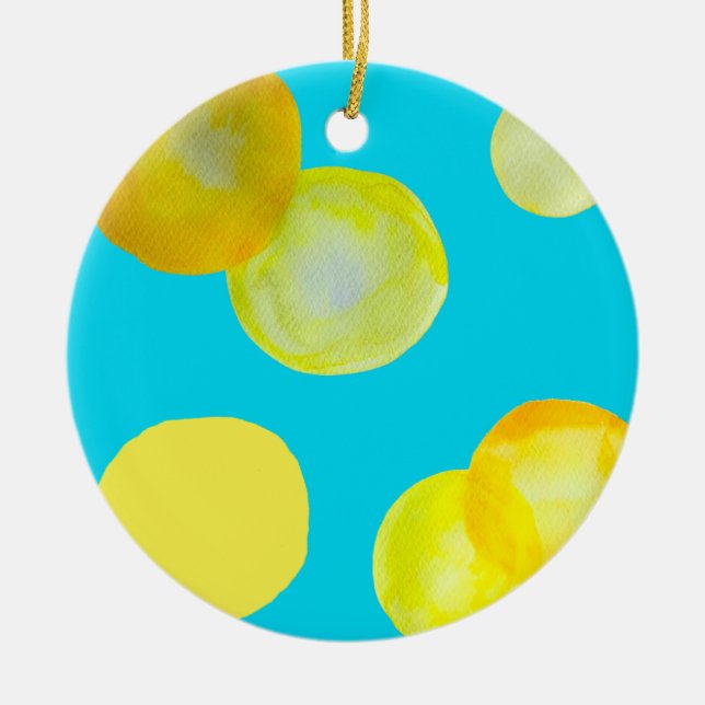 Lemon Keramik Ornament (Vorne)