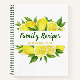 Lemon Kochbuch Organisieren Lieblingsfamilienrezep Notizbuch