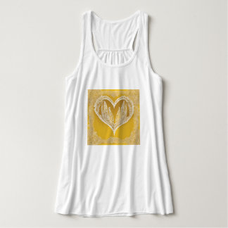 Lemon Lace AI art Tank Top