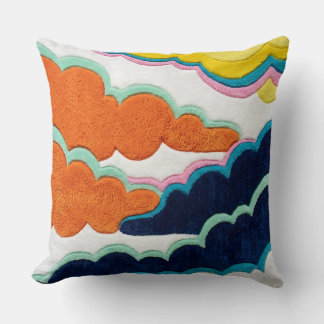 Lemon Lagoon Coussin Jeté Tapis Été Abstrait Regar