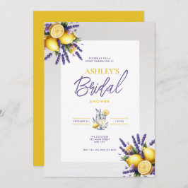 Lemon Lavender Bridal Dusche Einladung