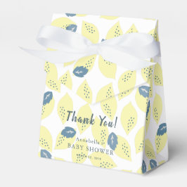 Lemon & Leaf Muster Kinderdusche Geschenkboxen Geschenkschachtel