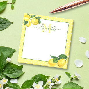 Lemon-Lemon-Polka-Punkt Post-it Klebezettel