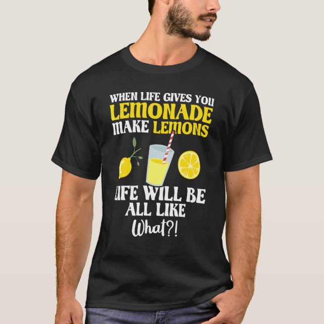 Lemon Lemonade Stand Boss Juice Ice Lemon Squ T-Shirt (Vorderseite)