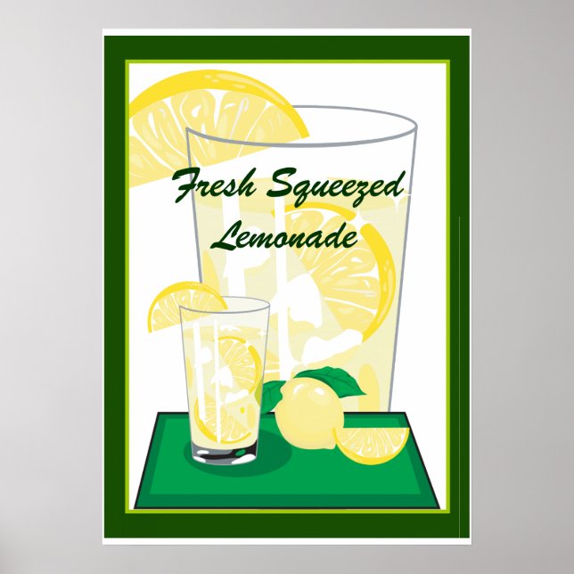 Lemon Lemons Lemonade Fresh Squeezed 20x18 Poster (Vorne)