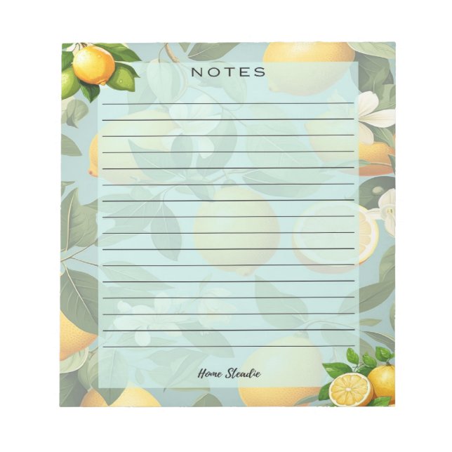 Lemon Life Notepad Notizblock (Vorderseite)