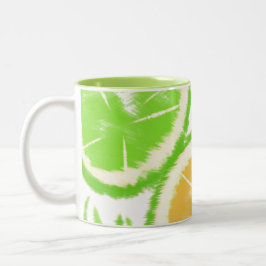 Lemon Limon Abstrakte Pop Gefärbte Krawatte Zweifarbige Tasse