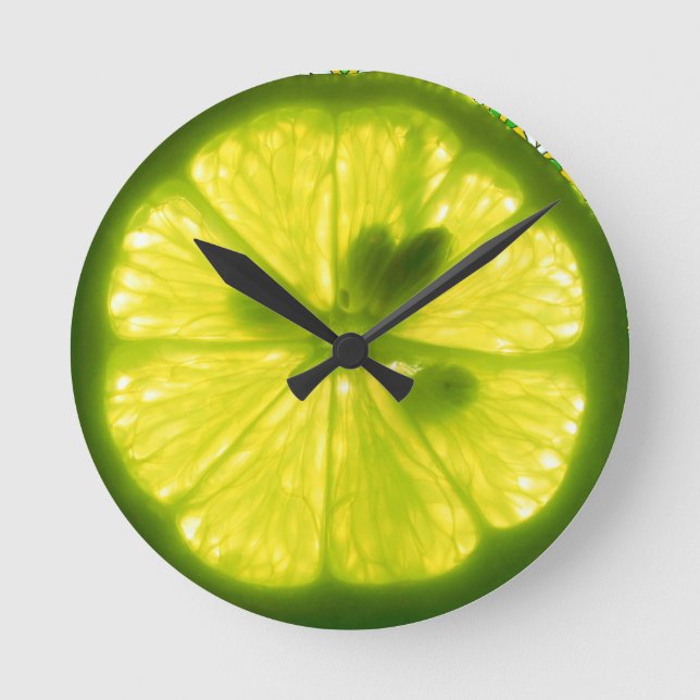 Lemon Limon Clock Runde Wanduhr (Vorderseite)