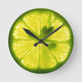 Lemon Limon Clock Runde Wanduhr
