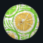 Lemon Limon Lemonade Swirl Gefärbte Krawatte Dartscheibe<br><div class="desc">Gefärbte Krawatte Lemon Muster</div>
