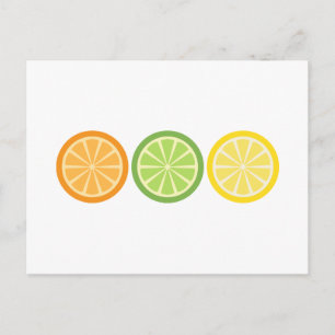 Lemon Limon Orange Postkarte
