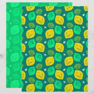 Lemon Limon Scrapbook Paper