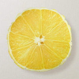 Lemon Limon Slice Rundes Kissen