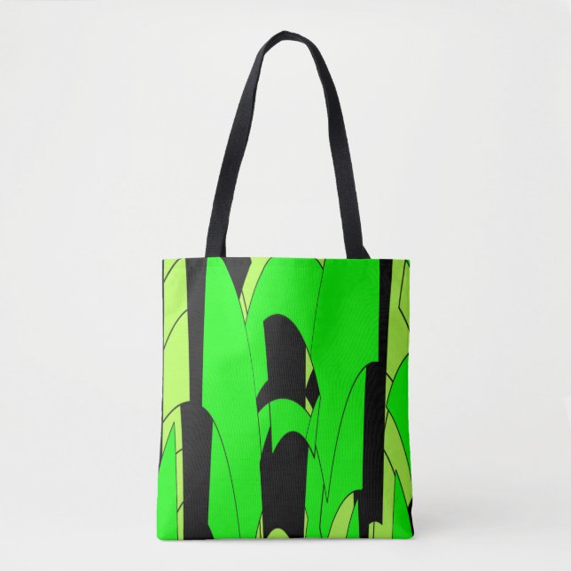 Lemon Limone Abstrakte Kunst Tasche (Vorderseite)