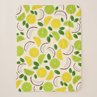 Lemon Limone Kokosnuss und Minze fröhlich fröhlich Sherpadecke