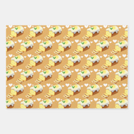 Lemon Loaf Cake Bread With Icing Geschenkpapier Set