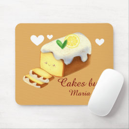 Lemon Loaf Kuchen Brot mit Icing Mousepad