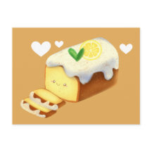 Lemon Loaf Kuchen Brot mit Icing