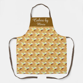 Lemon Loaf Kuchen Brot mit Icing Schürze