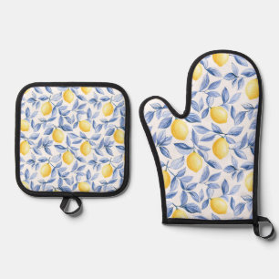 Lemon Lover Ofenhandschuh & Topflappen-Set