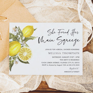 Lemon Main Squeeze Brautparty Einladung