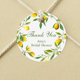 Lemon Main Squeeze Round-Favor-Tag Geschenkanhänger