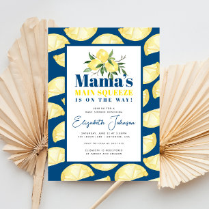 Lemon Mamas wichtigste Squeeze-Baby-Dusche Einladu Einladung