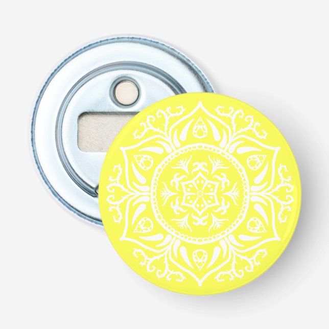 Lemon Mandala Flaschenöffner (Vorderseite)