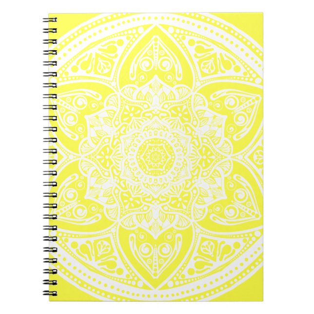 Lemon Mandala Notizblock (Vorderseite)