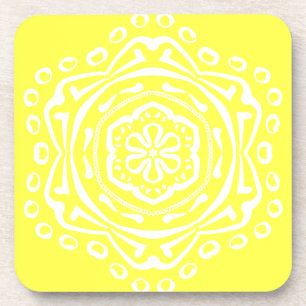 Lemon Mandala Untersetzer