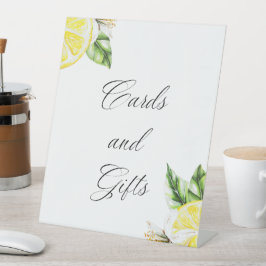 Lemon Mediterranean Shower Cards and gifts Sockelschild